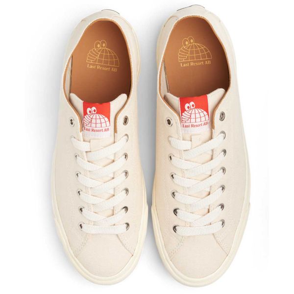 Last Resort. VM003 Canvas Low Shoe. White/White.