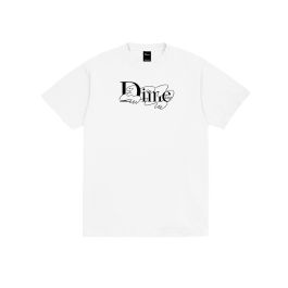 Dime. Chilling Logo T Shirt. White.