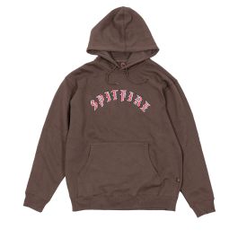 Spitfire. Old E Hoodie. Brown Red Black