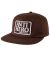 Anti Hero. Reserve Patch Snapback.Brown / White.