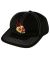 Baker. Skull Snapback. Fire Black.