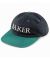 Baker. Rye Snapback. Navy/Green.