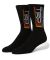 HUF. TRD x HUF Crew Sock. Black.