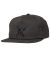 Krooked. Style Snapback. Charcoal/Black.