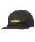 Krooked. Moonsmile Strapback Hat. Charcoal/ Yellow.