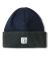 Polar. Double Fold Merino Beanie. Navy / Grey.