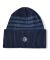 Polar. Double Fold Merino Beanie. Navy / Stripe.