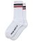 Polar. Stripe Socks. White/Black/Rust.