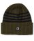 Polar. Stripe Merino Beanie. Army Green.