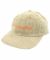 Quasi. Ply 6 Panel Corduroy Snapback Hat. Stone/Orange.