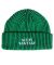 Sci-Fi Fantasy. Striped Beanie. Green / Black.