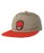 Spitfire. Big Head Snapback Hat. Kahki/ Red.