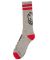 Spitfire. Heads up Sock. Grey / Red / Black.