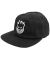 Spitfire. Big Head Unstructered Strapback Hat. Black/White/Black.