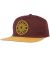 Spitfire. Classic 87 Swirl Snapback. Burgundy/Yellow/Black.