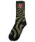 Spitfire. Bighead Fill Swirl Sock. Black/Olive/Red.