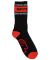 Spitfire. Classic 87 Bighead Swirl Socks. Black/White/Red. One Size Fits All.