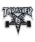 Thrasher. Sk8 Goat Patch. Black/ White.