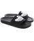 adidas. Shmoofoil Slides. Core Black/Cloud White/Cloud White.