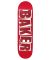 Baker. Spanky Brand Name Deck. Red. 8.25.