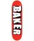 Baker. Brand Name Logo Deck. White. 7.56.