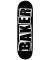 Baker. Brand Log Deck. Black/ White. 8.25