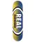 Real. 8.06 Parallel Fade Oval Deck. Blue/ Yellow.