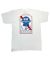 808 Skate. 27th Year Ribbon T Shirt. White.