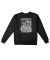 Anti Hero. Curb Riot Crewneck. Black / White.