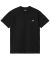 Carhartt WIP. American Script T-Shirt. Black.