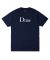 Dime. Classic Logo T Shirt. Navy.