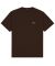 Dime. Classic Small Logo T-Shirt. Deep Brown.