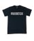 Gnarhunters. College Outline T Shirt. Black.