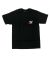 Krooked. Sideshow Pocket T Shirt. Black/Red.