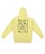 Krooked. Moon Smile Raw Hoodie. Light Yellow / Black.