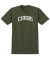 Real. Curbs T Shirt. Military Green.