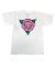 Spitfire. Perennial T Shirt. White/ Pink.