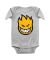 Spitfire. Baby Big Head Fill Onesie. Heather/ Yellow.