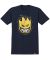 Spitfire. Big Head Fill T Shirt. Navy/ Yellow.