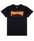 Thrasher. Flame T Shirt. Black.