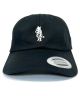 808 Skate. Skate Bear Embroidered Strapback Hat. Black.