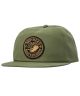 Anti-Hero. Eagle Round Snapback Hat. Moss/ Brown.