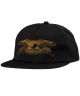 Anti-Hero. Basic Eagle Snapback. Black/Brown.