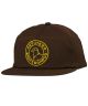 Anti-Hero. Basic Pigeon Round Snapback. Dark Brown.