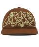 HUF. Outlines Snapback Hat. Brown.