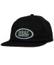 Real. Fort Oval Strapback Hat. Black.