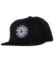 Spitfire. Classic 87 Swirl Patch Snapback Hat. Black/ White.