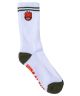 Spitfire. Bighead Fill Socks. White/ Olive/ Red.