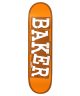 Baker. Kader Ribbon Name Deck. Orange. 8.125.