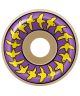 Spitfire. F4 99a 58mm. Birds Conical Full Shape Wheels. Natural/Purple/Yellow.